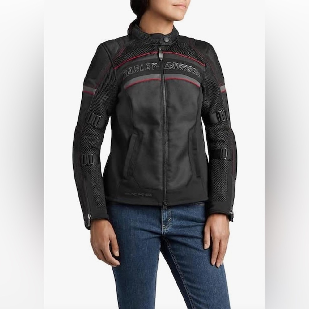Harley Davidson Women’s FXRG Mesh Riding Jacket Size M Tall